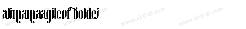 AlimamaAgileVF BoldS字体转换